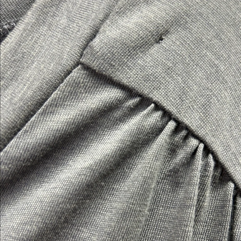 Sundance Charcoal Long Sleeve V-Neck Top - Picture 5 of 5